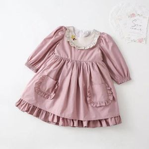 Girl Dresses Miayii Spring Lolita Princess Ball Abito da ricamo Sweet Cute For Girls Birthday Party Pasqua A1184