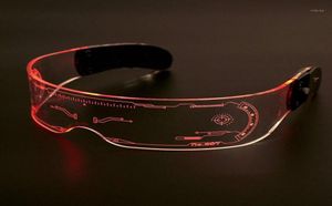 Güneş gözlüğü LED ışıltılı gözlükler elektronik vizör festival için pervane ktv bar partisi performans çocukları yetişkin hediyeleri9919622