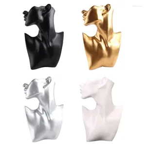 Jewelry Pouches Necklace Earring Mannequin Head Holder Bust Stand Model Store Display Rack For Pendant