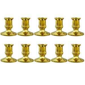 Candele 10x Gold Pillar Bandele Base Affitto Candele Cangoli Decor in festa di Natale