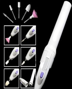 WholeNail Art Tip Electric Manicure Toenail Drill File Tool Nail Grinder Polisher Set For 8384527