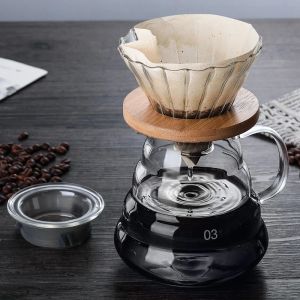 Uppsättningar 700 ml kaffefilterkruka Återanvändbart onepiece v60 kaffefilter kopp barista verktyg kaffer bryggning filter kopp tvätt kopp droppfilter kopp