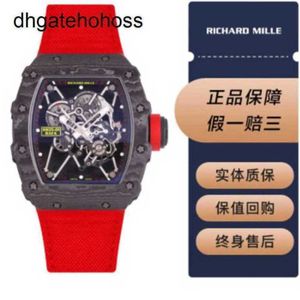 Top Richamills 시계 기계식 시계 Millsr Mens RM3501 NTPT Red DLJD FRJ