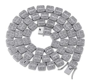 10 -миллиметровые ожерелья Prong Set Big Size Solitaire Tennis Chain Souglace Mens Out Bling CZ Charm Hip Hop Fashion Dewelry 18quot 225958761