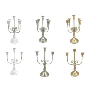 Świece 3/5 Candelabra Candle Holder Retro Candlestick Holders Decor Party Party