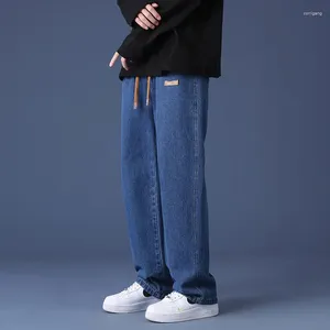 Men's Jeans 2024 Men Baggy American High Street Spring Loose Straight Wide Leg Pants Fashion Male Clothing