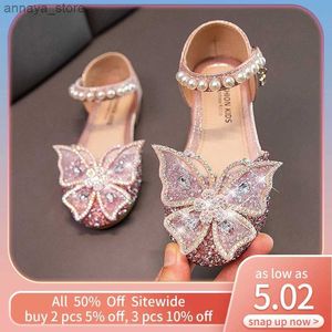 Sandalet Yaz Bebek Kız Sandalet Sequin Bow İnci Rhinestone Prenses Yürümeye Başlayan Yumuşak Sole Moda Düz Ayakkabılar Plaj Çocukları Su Ayakkabıları 20040429