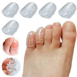 Tool 10pcs Silicone Toe Caps Antifricção Protetor de dedo do pé respirável Evita as bolhas do dedo do dedo do pé cobrem os protetores de proteção contra os pés