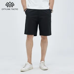 Herrenhose CKKE 2024 Sommer loser lässiger schwarzer und dünner Viertel Trendy -vielseitige Shorts für Männer