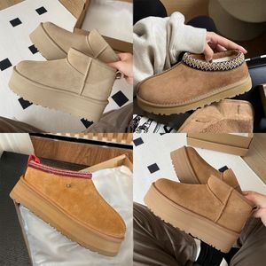 designerskie puszyste buty śniegowe mini kobiety kapcie Winter Australia platforma Tasman UG boot fur