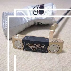 Golf Kulübü Özel Newport 2 Balck İnsan İskeleti Golf Putter Özel Newport2, Kızlarımın Golf Kulüpleri Golf Kapağı ile Logo 33 34 35 İnç 312