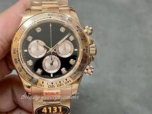 Super Version's Men's Watches 126506 Cal.4131 Движение Автоматические механические часы 40-миллиметровые сапфиры розового золота.