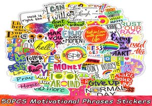 50 PCS Motivational Phrases Stickers Inspirational Quotes Sticker for Kids Notebook Stationery Study Room Scrapbooking Fridge Deca7649085