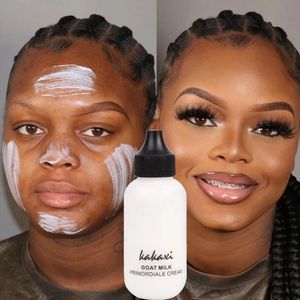 50ml Goat Milk Liquid Foundation Cream Waterproof Oilcontrol Cover Acne Base Makeup Moisturize Matte Concealer Cosmetic 240425