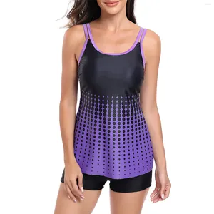 Camicia da bagno da bagno da bagno ragazza adolescenziale imbottita gallietta stampata da nuoto da nuoto da nuoto bikini boxer da bagno da bagno pantaloncini da bagno e top