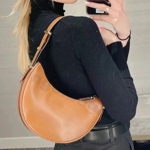 Schwarz weiß braune Designer -Umhängetaschen Frauen Herren Achselhöhlen -Sackbody Crossbody Half Moon Bags Luxurys Geldbeutel Handtasche Real Ledertasche Clutch Unterarmtasche Dhgate Tasche