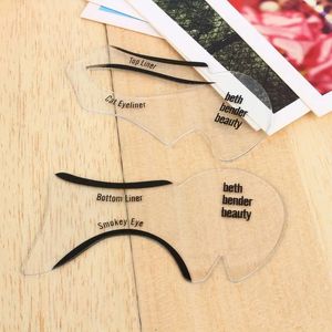 new 2pcs Eyeliner Stencils Winged Eyeliner Stencil Models Template Shaping Tools Eyebrows Template Card Eye Shadow Makeup Tool 1. Winged