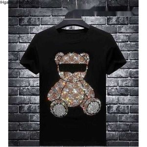 Haikyuu Hotdrill Cool Rhinestones Anime Tshirt Spela män kläder harjuku sommarstoppar t skjortor tshirts för haikyuu mode tshirt k86a