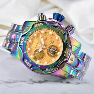 Luxury Designer Watches mode av hög kvalitet multifunktionell färgglada klockband herr- och kvinnors kvarts lyxklocka 174D