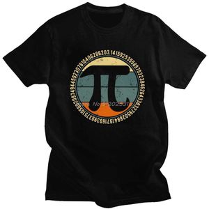 Camisetas masculinas vintage retro pi camiseta de camiseta pura algodão urbano camiseta curta camisa de álgebra de camiseta de matemática t topo tops slow fit roupas presente t240425