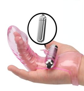 Fingerhylsa vibrator g spot massage klitor stimulera kvinnliga onanator sexleksaker för kvinnor sex shop vuxna produkter finger vibrator5760802