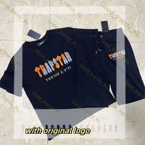 Designer TrapStar T-Shirt Tiger Tracksuit Hochwertiger Buchstaben Sticked Short Sleeves UK Drill London Shirts und Shorts Set Central Cee Same Style Sportswear 795