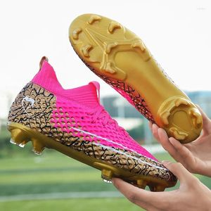 Американская футбольная обувь Super Star Fashion Red Men's Boots 2024 Профессиональные оригинальные чистые звена Unisex Soccer Big Size 47 Chaussures Futsal
