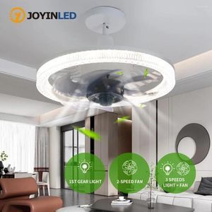 Bedroom Decor Ventilator Lamp Three Blades Retractable Silent Smart Ceiling Fan Fans With Lights Remote Control