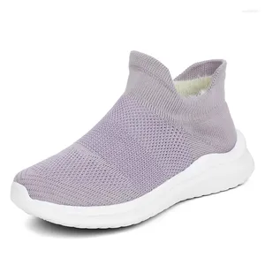 Casual Shoes Unisex Sneakers Mesh Slip-On Light Running Sport Zapatillas Hombre de Deporte Stor storlek 45