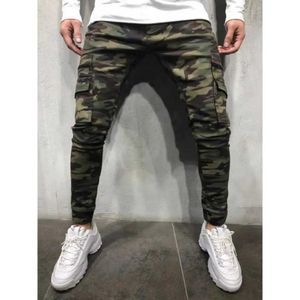 Men's Jeans Mens Fashion Trend Camo Youth Personality Slim Trousers Spring/Summer Freight 2022 New Pants Q240427