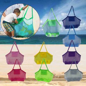 Sand Play Water Fun Proteable Mesh Bag Children Sand Away Kids Swing Pool Beach Toys Clothes Handduk Baby Toy Storage Sundries Väskor Arrangör D240429