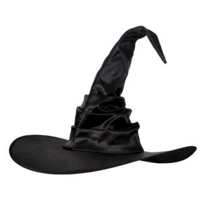 Cappelli da festa Fashion Ang Sette Witch Cappello Black Folds Wizard Halloween per bambini adulti Festivalsimi2260588