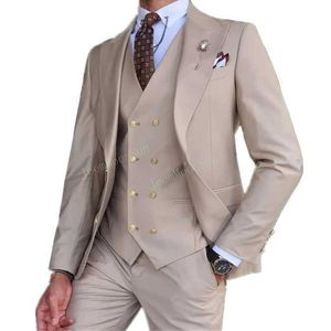 Blazer da uomo Blazer 2023 Fashion New Mens Business Solid Slim Slim / Slim Fit Welted WritCoat Dress Blazers Giacca Victelle di giubbotto Pants T240428