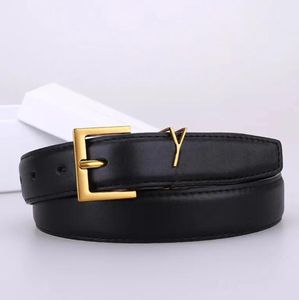Belt for Women Genuine Leather 3cm Width High Quality Men Designer Belts S Buckle cnosme Womens Waistband Cintura Ceintures 14 color AAA