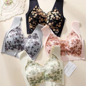 Camisoles & Tanks Large Size Sexy Lace Beautiful Back Bra Vest Style Women's With Breast Pad Integrated Fixed Cup Push-up Thin Underwear