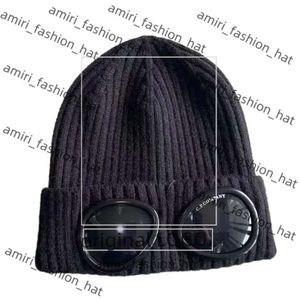 Designer di cappelli CP Due occhiali per lenti occhiali cp compagny beanies uomini cp compagno cappelli a maglia berretti teschio berretti da cranio da donna esterno inevitabile berretto inverno bonnet grigio 9255