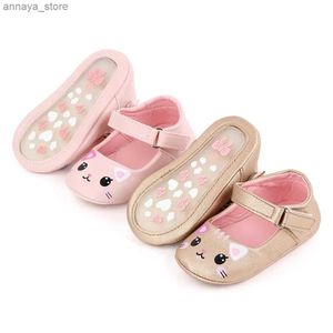 Sandaler babyskor söt katt andas mjuka pu mary slim skor anti slip sole vår/sommar sandaler 0-6-12m baby prinsessan d2492l240429