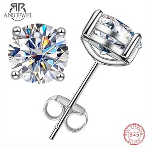 Anujewel 2CT D Color 925 Sterling Silver Bolde Ohrringe für Frauen mit GRA -Zertifikat Schmuck Custom Ohrringen 240418