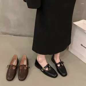 Повседневная обувь 2024 Spring Designer Women Flats Mary Jane Fashion Mashail Ladies Street Women's Women's Comfort Outdoor Loafers обувь