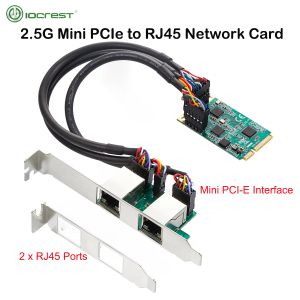 Карты IOCREST 2.5G MINI PCIE TO RJ45 СЕТЕРОСКАЯ КАРТА ДВОЙНА