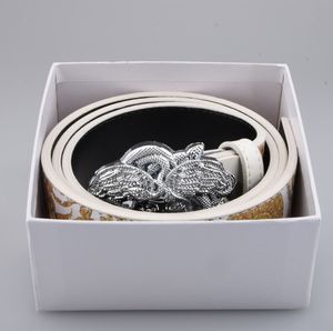 Designer Belt Men bälten för kvinnor 4,0 cm bälten Nytt varumärkeshuvud medusa spänne Simon bälten äkta läderbälten man och kvinna klänningsbältes säljare CEINTURE