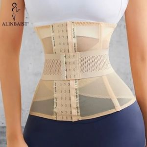 Kadınlar için shapewear çift kemer korse yaz gövdesi şekillendirme zayıflama kılıfı düz göbek bel antrenör bel cincher frion 240428