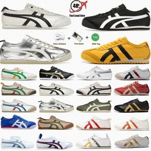 Tiger mex 66 tränare dödar Bill White Black Beige Grass Green Blue Red Cream Women Man Running Shoes Mens Shoes Sport Shoe Xhnk#