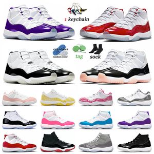 11 Sneakers Designer Basketball Shoes Jumpman 11s OG DMP Gratitude Space Jam Low Cherry Neapolitan Bred 72-10 Mens Womens Jump man 11 Trainers Outdoor Dhgate EU47 US13