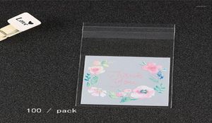 Bolsas de embalagem de plástico Padrão de flor Autoadesivo Candy Cookie Gift Packing Salp Package Package Bag19156448