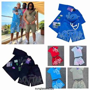 Designer Mens Syna World Tshirts Set Tee Printed T Shirt Short Y2K Synaworld Tees Track Suit Graphic Tshirt and Shorts frxih1