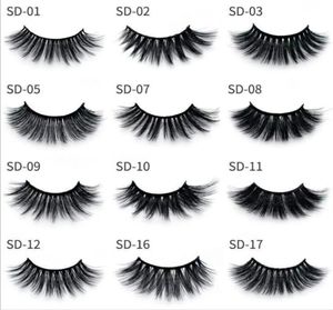 3D mink eyelashes whole 30 style natural long lashes hand made false full strip makeup false eyelash In Bulk9117560