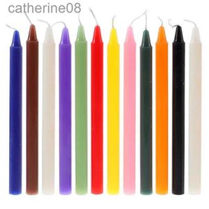 Candles 12pcs 16cm Colored Candles Great For Casting Chimes Rituals Spells Vigil Witchcraft Unscented Dinner Candles Wedding d240429