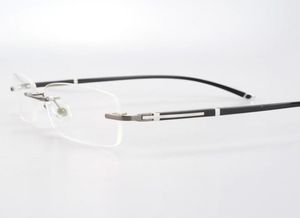 ファッションサングラスフレームvazrobe rimlessグラスフレームメン用の眼鏡の眼鏡男の処方箋眼鏡ブラックゴールドフレームレスティーグラ3546303