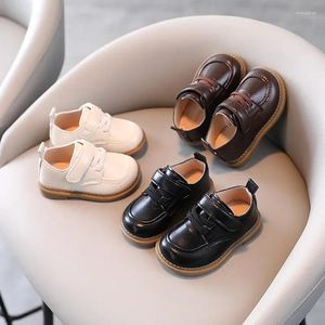 First Walkers 2024 Spring Autumn Baby Leather Shoes Toddler Oxfords Little Kids Dress Boy Loafers Casual Brown